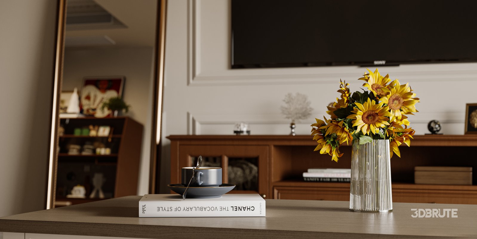 Luxurious classic living room and dining room Image 2