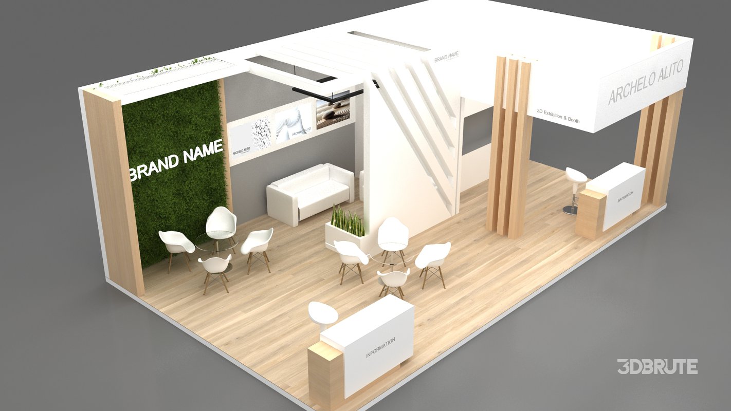 3d exhibition booth stand Image 6