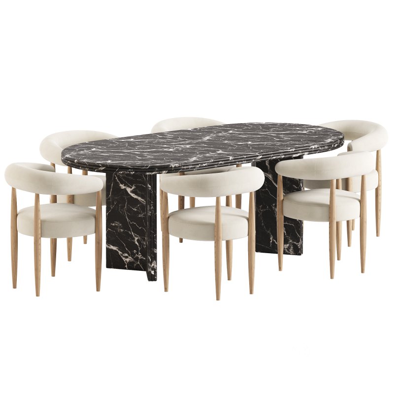 Fergus Dining Chair and Rosaline Dining Table Image 4