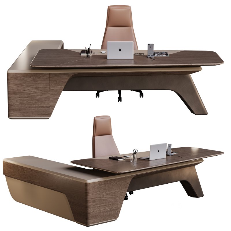 High Tech Executive Office Desk W-2428 Image 1