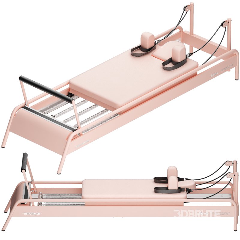 pilates exercise machine .fonv reformer professional beige Image 6