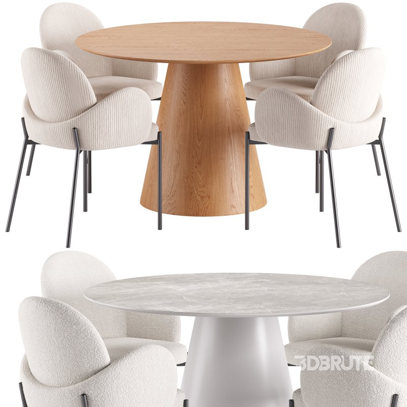 Macy Dining Chair and Lori Table Image 6