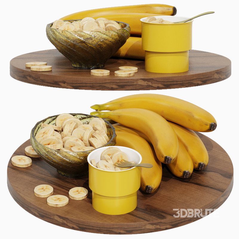 Wood Centerpiece with Banana Image 2