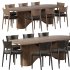 Grady Dining Chair and Olexey Oval Dining Table - Thumbnail 3