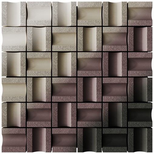 3d panels NEBEL by Nagoya Mosaic-Tile