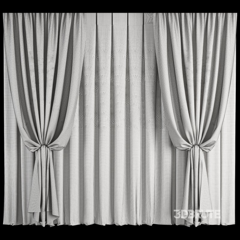 Silk Curtain Set 58 Image 3
