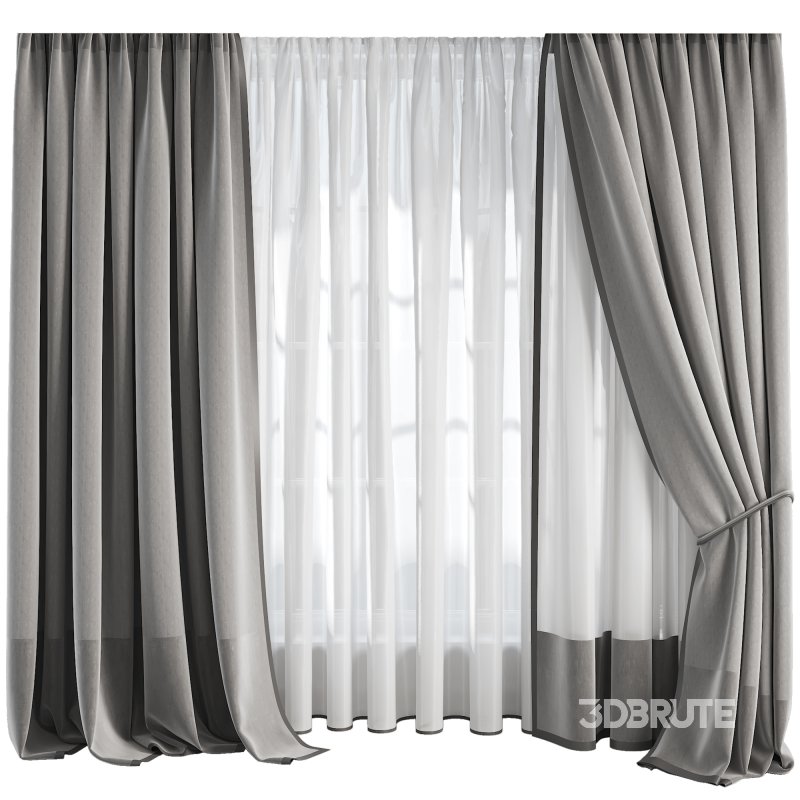 Silk and Cotton Curtain 07 Image 1