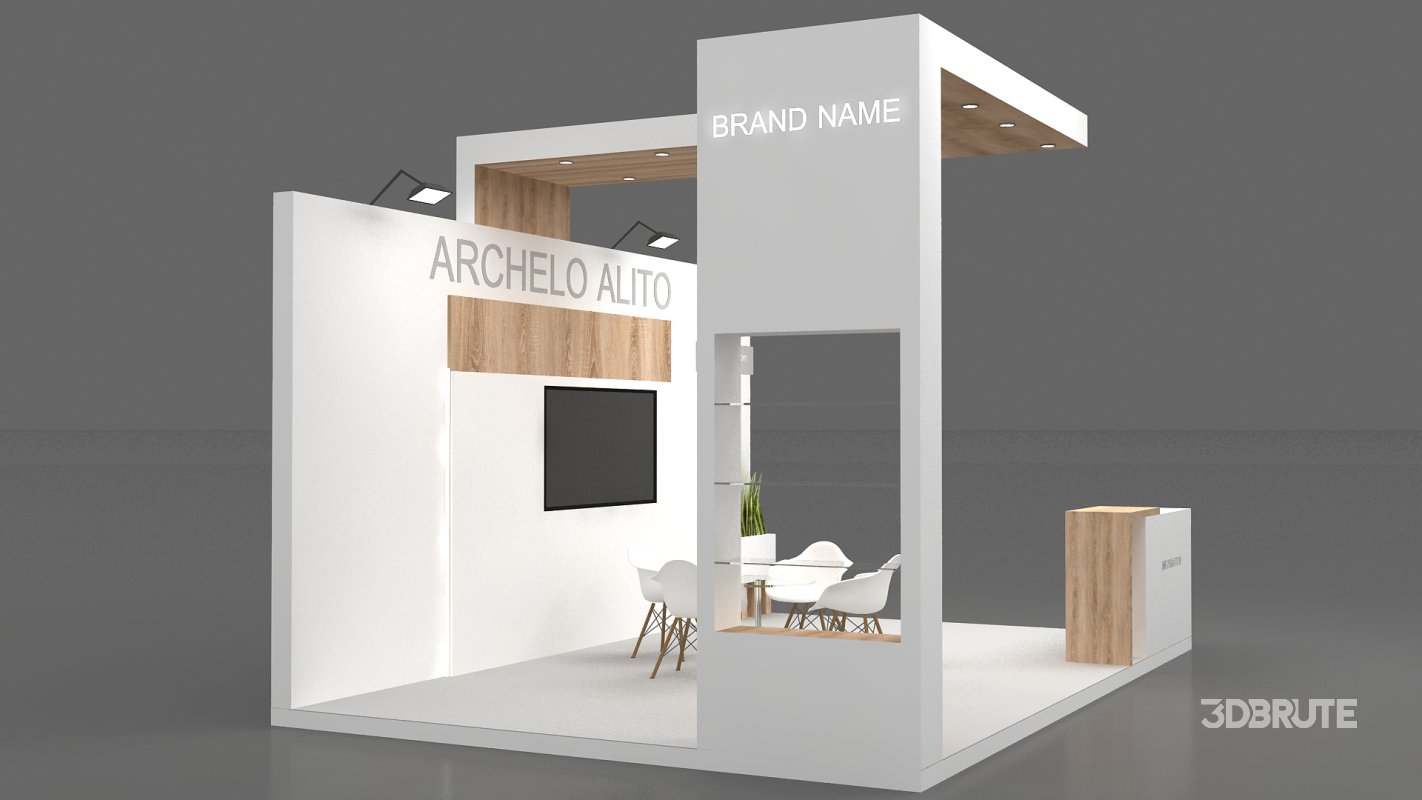 3d exhibition booth stand Image 3