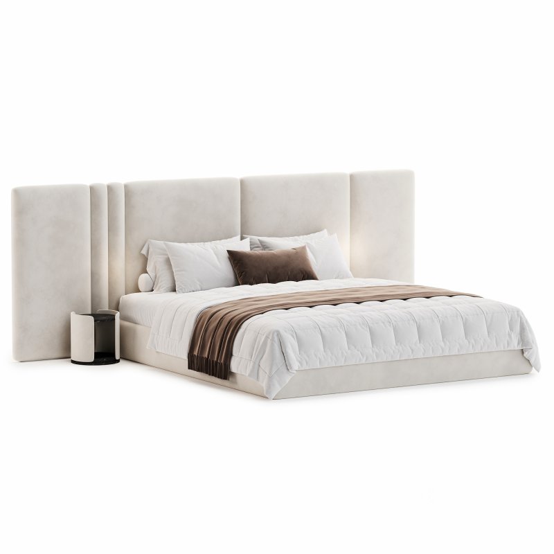Clerigos Beige Double Bed Image 3
