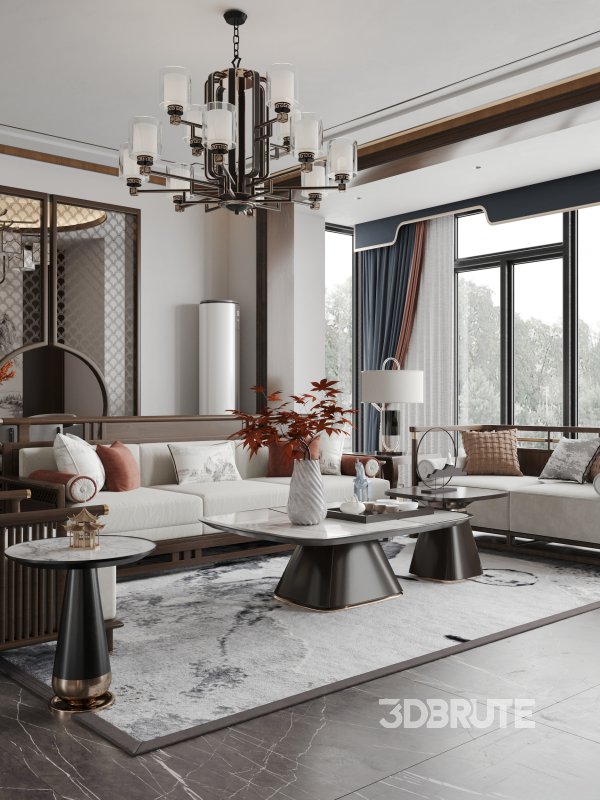 Chinese Living Room Dining Room Image 6