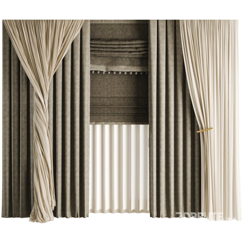 Silk and Cotton Curtain 040 Image 1