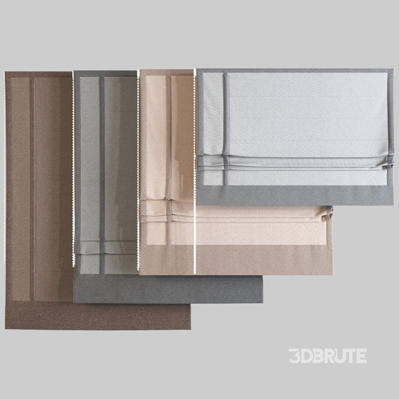 Roman Blinds Curtain Set 25 Image 2