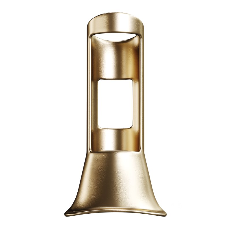 Heavy Duty Cast Brass Flag Pole Bracket Holder Chrome Image 2