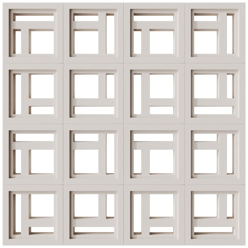 Modular Wall 11 Divisia White by Tesselle