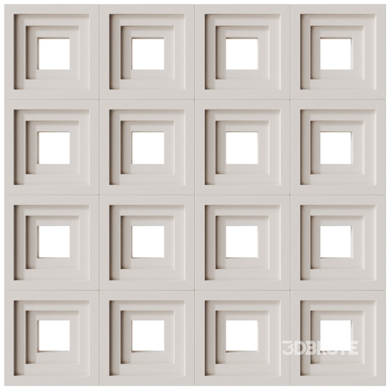 Modular Wall 09 Terrace White by Tesselle Image 1