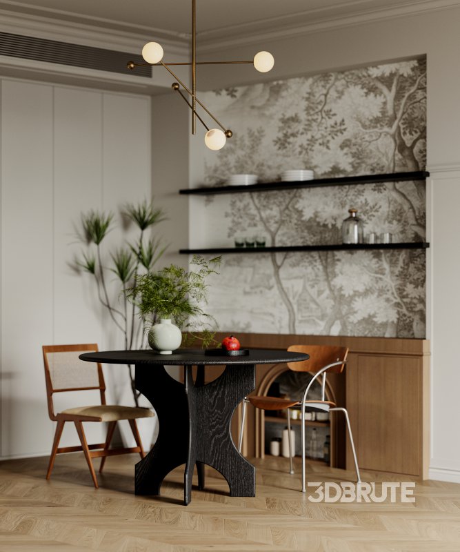 Luxurious living room and dining room bedroom Image 3