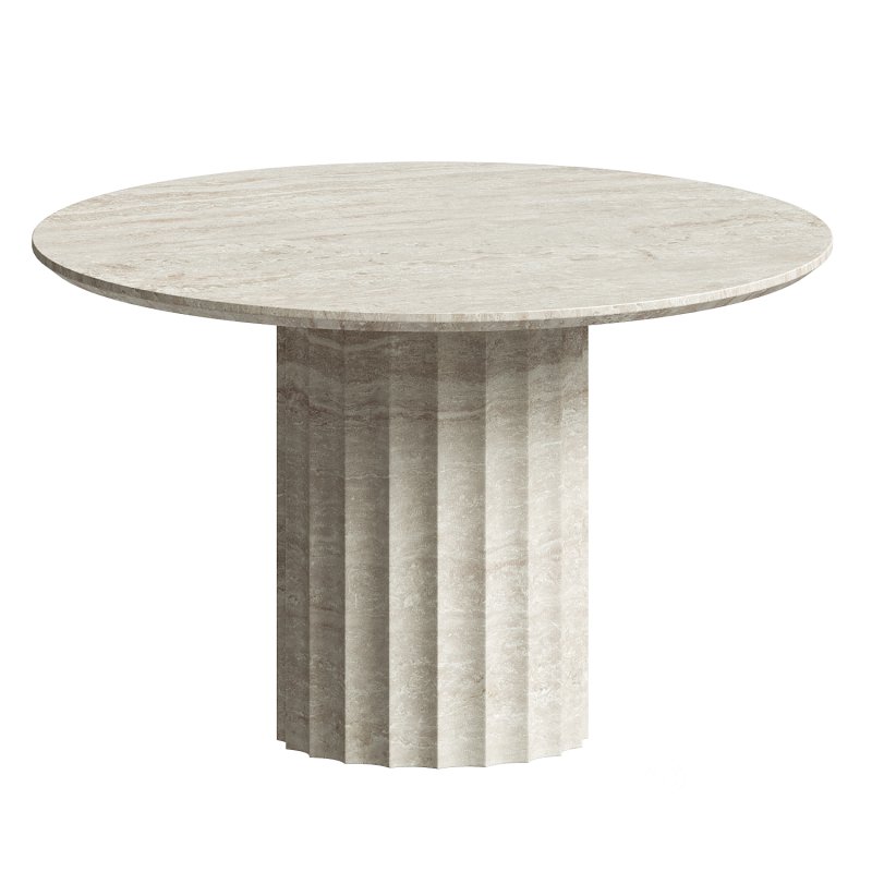 Danae Round Stone Dining Table Image 3