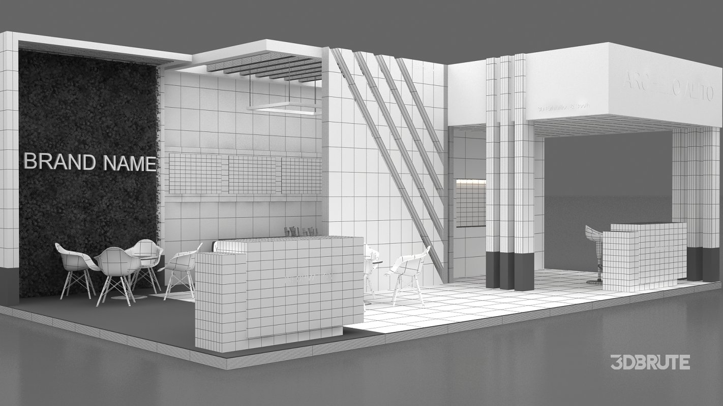 3d exhibition booth stand Image 8