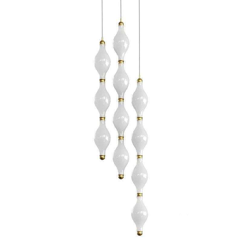 Dewy vertical pendant light by Euroluce vol 6 Image 1