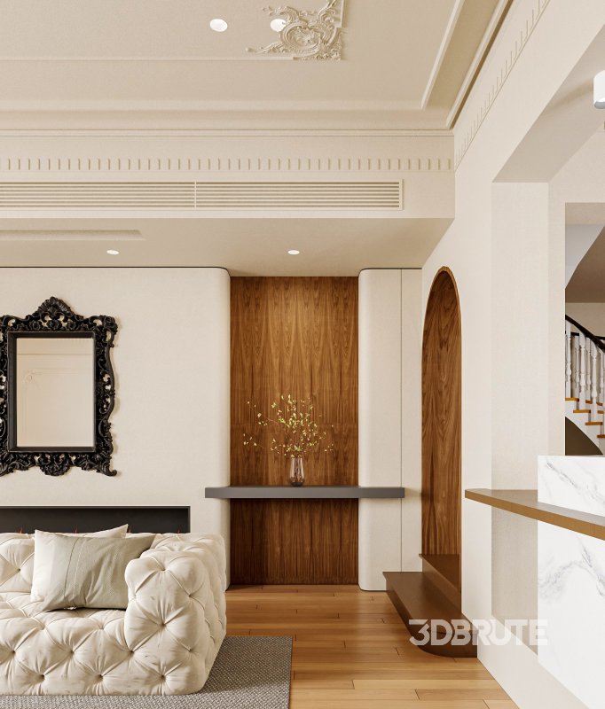 Luxurious living room and dining room Image 4