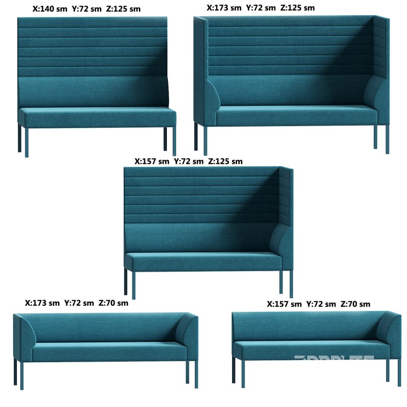 Nuans Design Noda banquette seating 02 Image 2