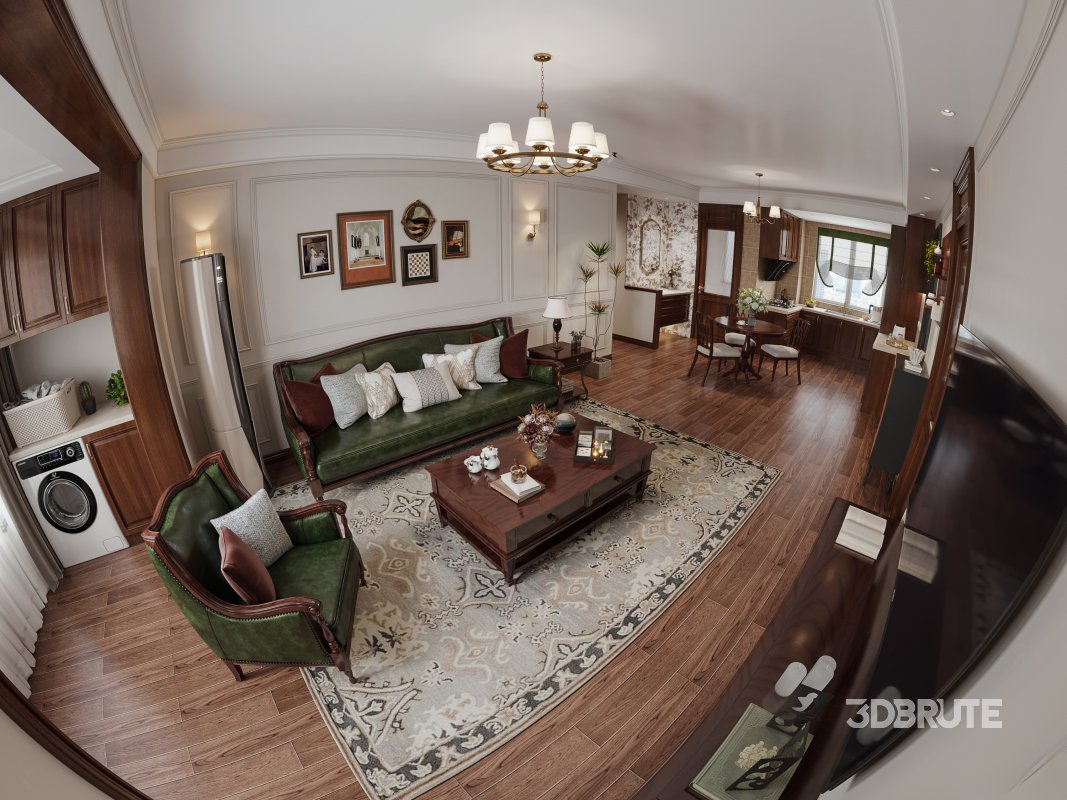 American Living Room Dining Room Image 5