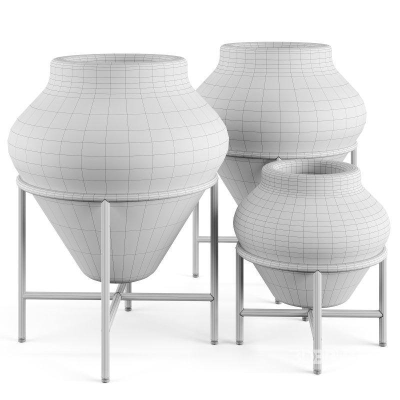 Geometric Urn Planter Pot by WestELM Image 1