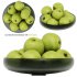 low Glass Bowl Centerpiece with Green Apples - Thumbnail 1