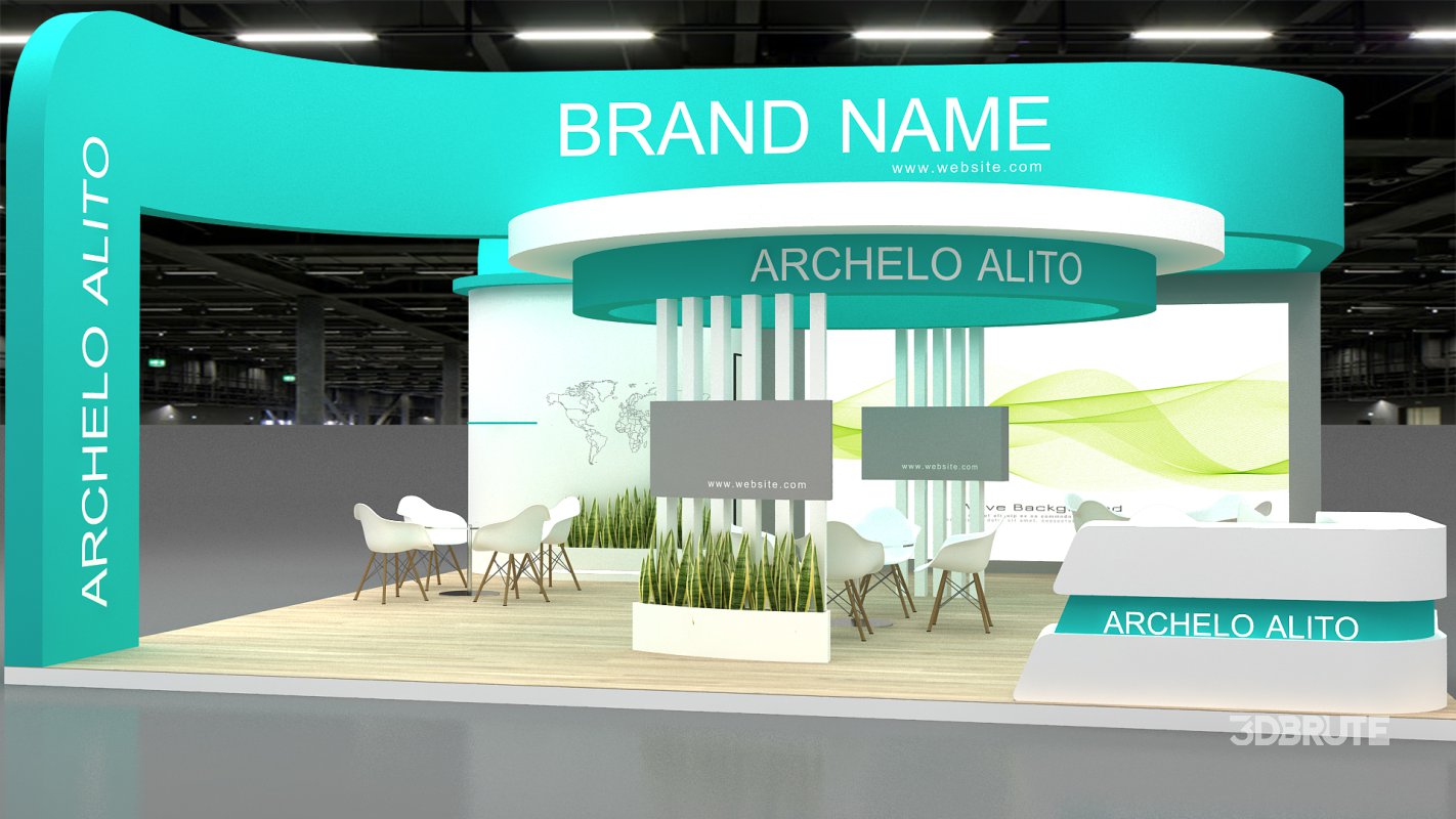 3d model booth Image 3