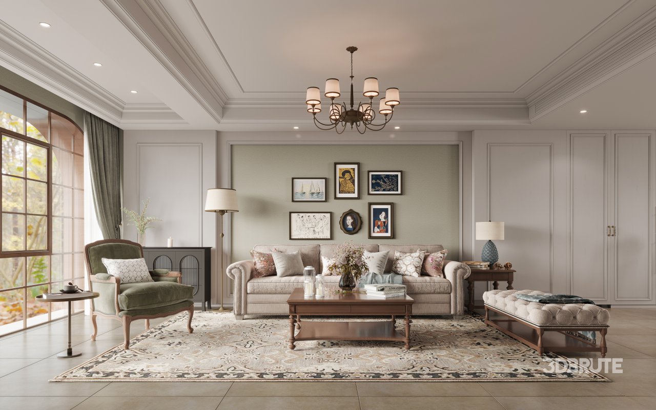 American Living Room Dining Room Image 5