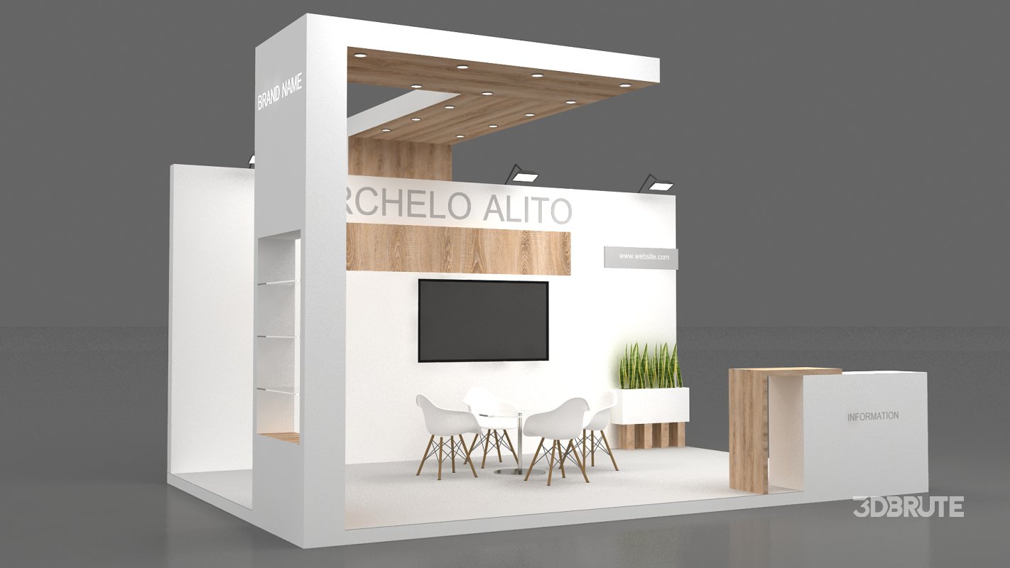 3d exhibition booth stand Image 2