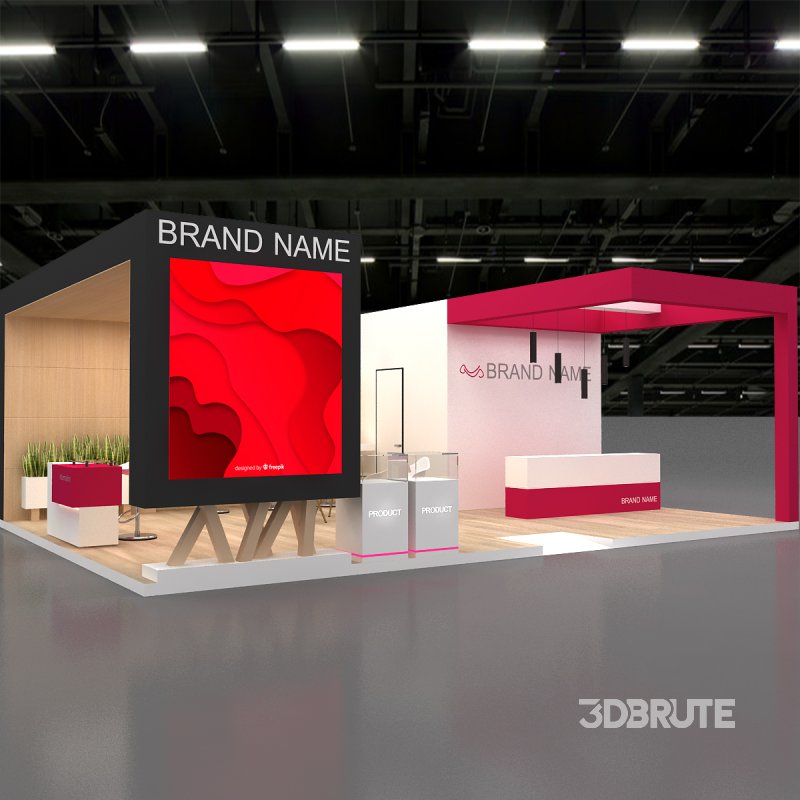3d model exh booth Image 8