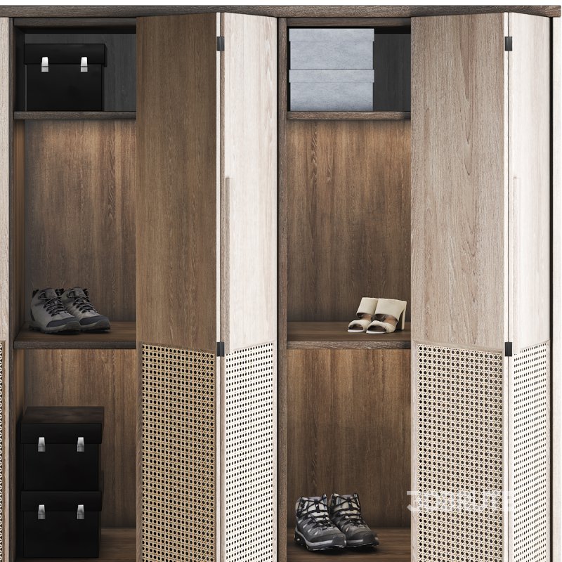 Wooden bedroom wardrobe Image 3