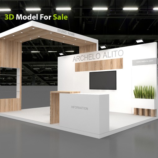 3d exhibition booth stand
