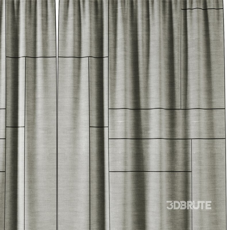 Cotton Curtain Set 059 Image 2