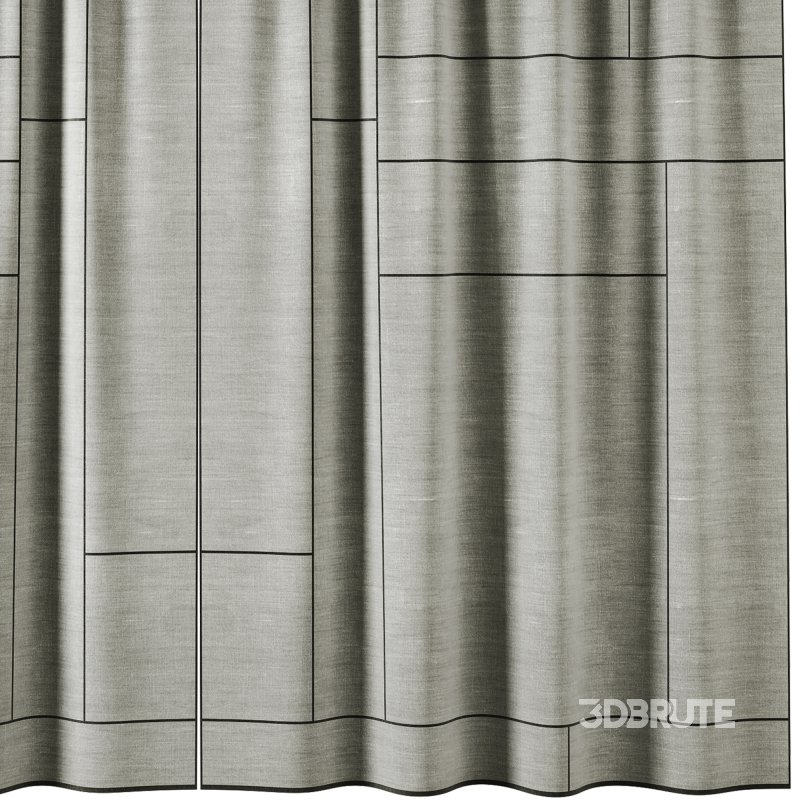 Cotton Curtain Set 059 Image 1