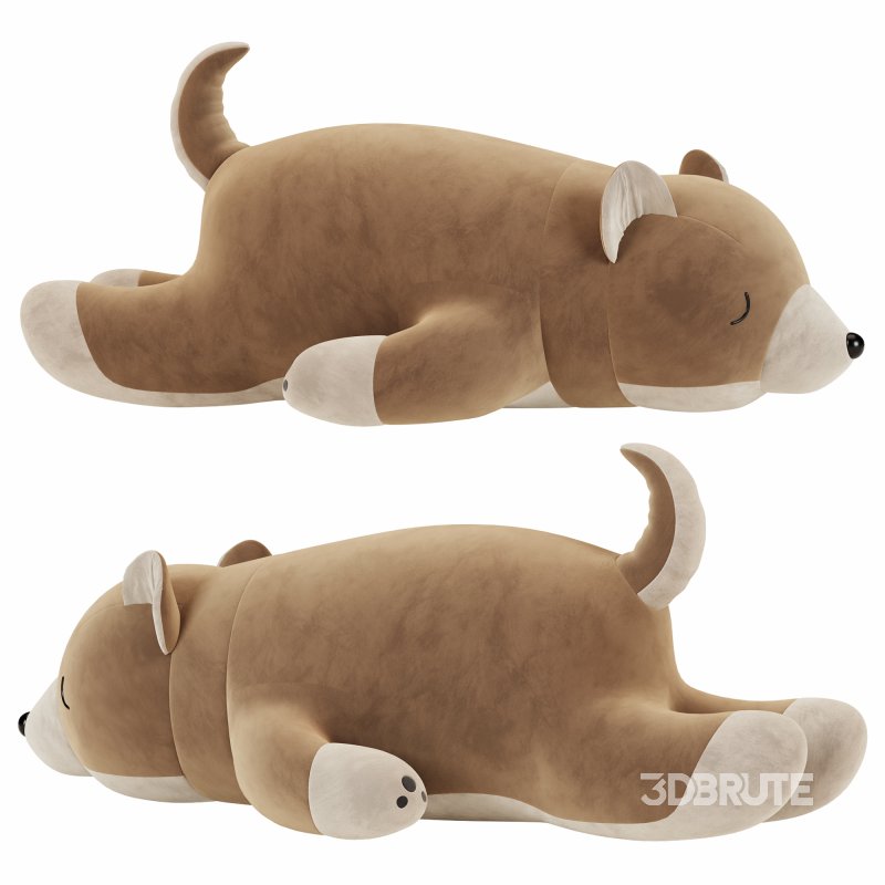 Shiba Dog Slepping Toy Image 1