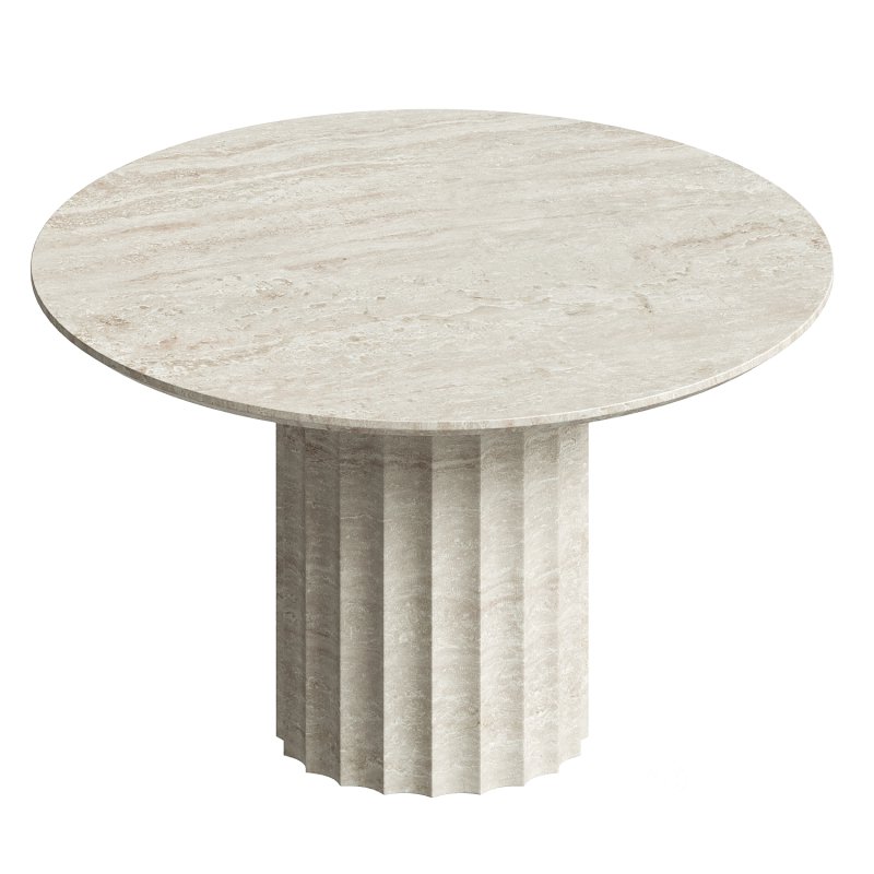 Danae Round Stone Dining Table Image 6