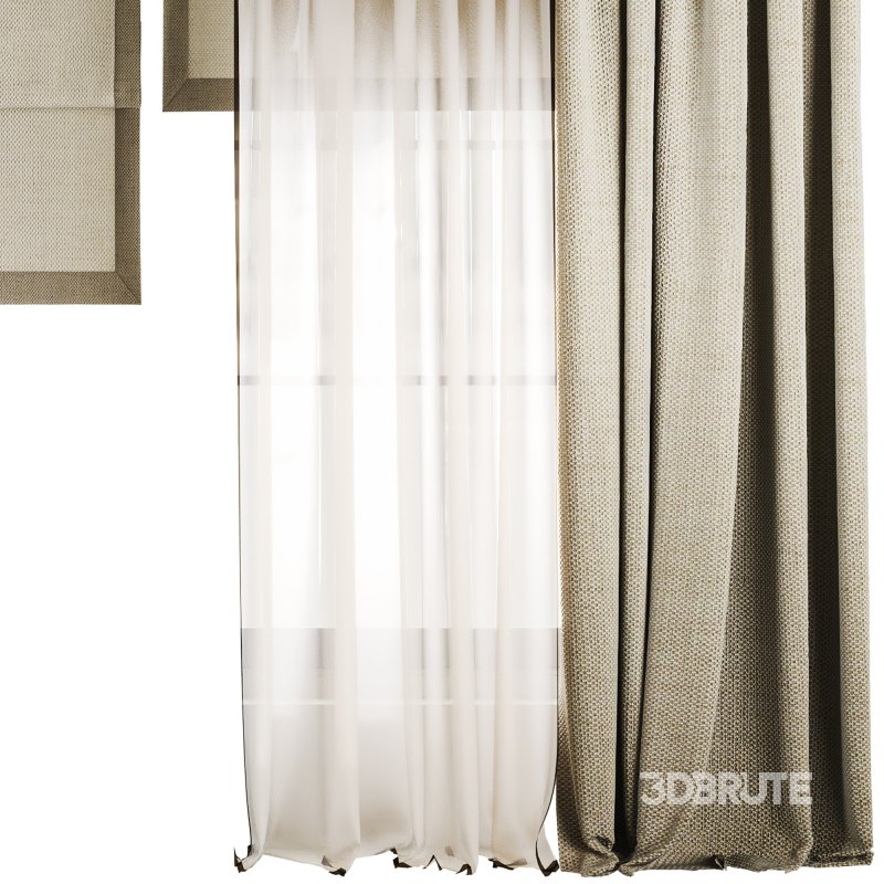 Silk and Cotton Curtain Set 68 Image 4