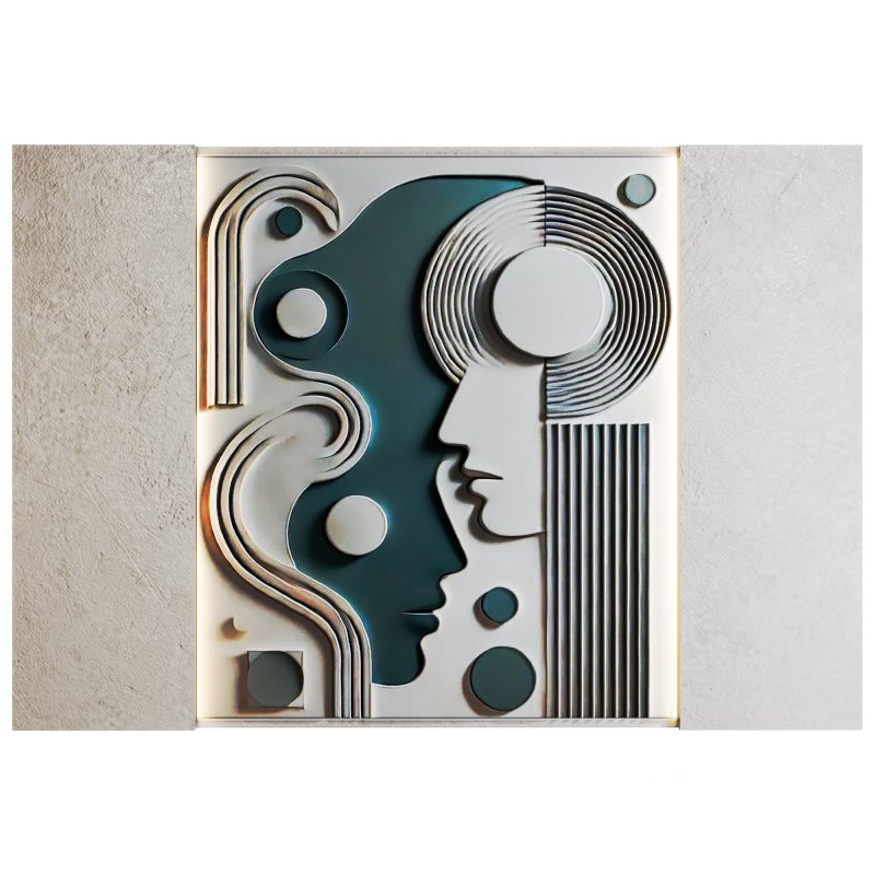 3D Art Relief Wall Panel Image 1