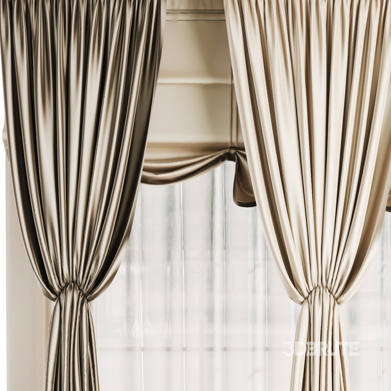 Silk and Satin Curtain 046 Image 4