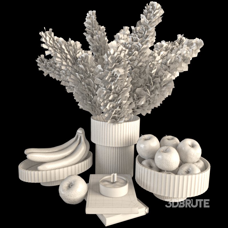 Decorative Set with Fruits and Flowers 04 Image 5