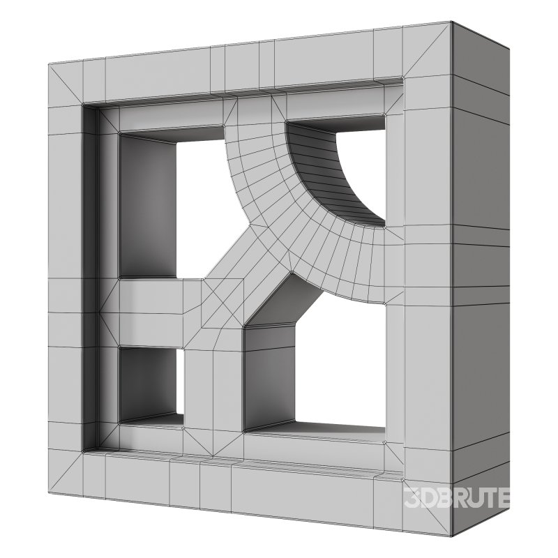 Modular Wall 16 Structure White by Tesselle Image 3