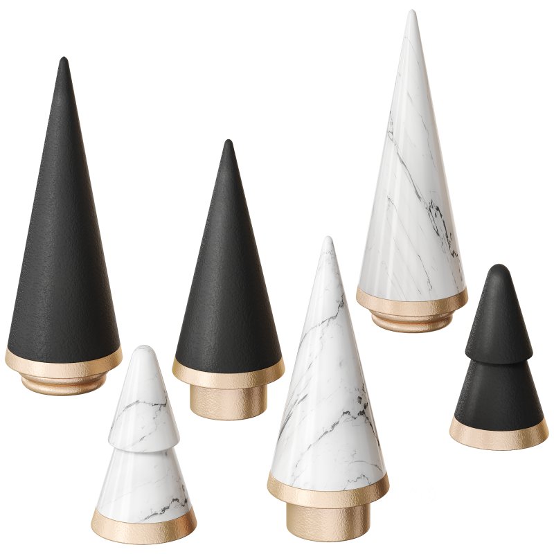 Christmas Tree Inspired Ornament Sculptures by Evoke The Christmas Cheer Image 1