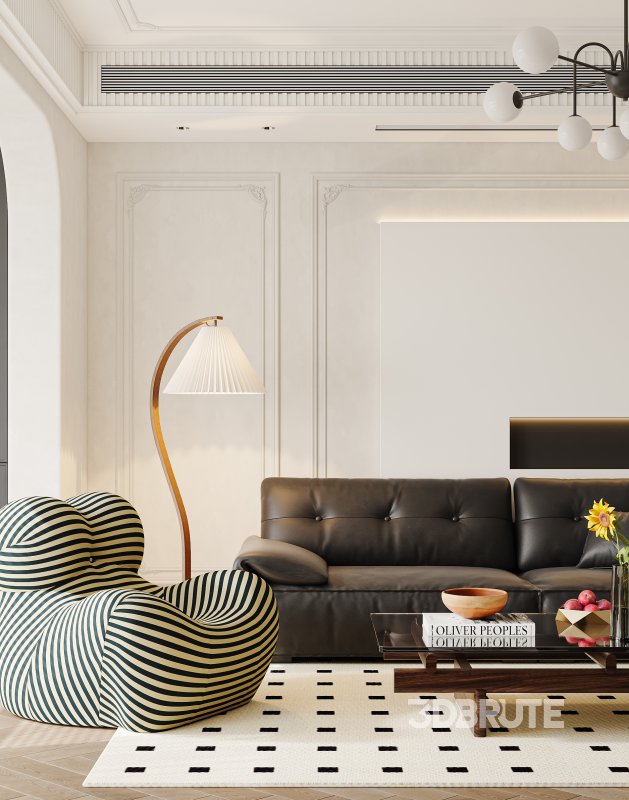 Luxurious living room and dining room Image 5