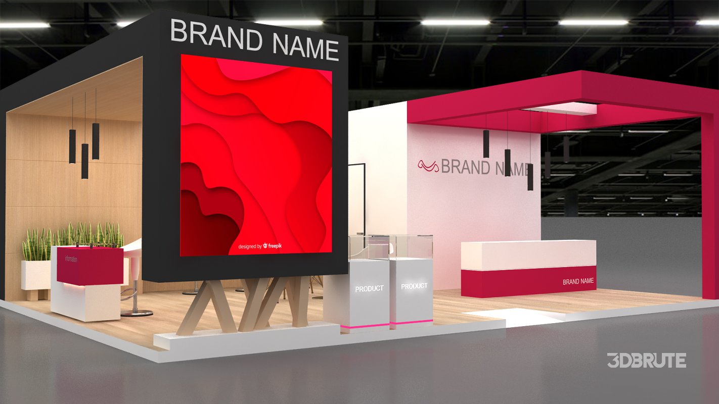 3d model exh booth Image 3
