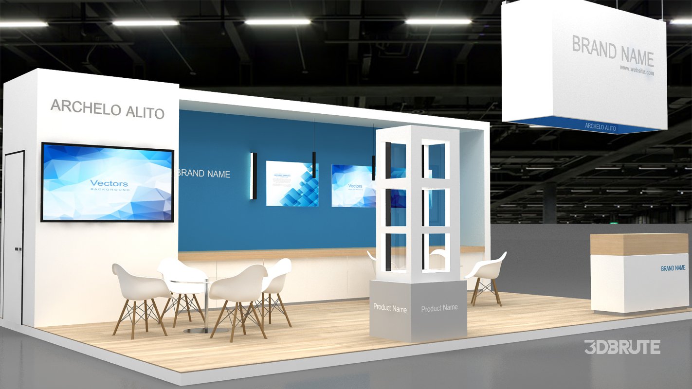 3d model exhibition booth tradeshow Image 4