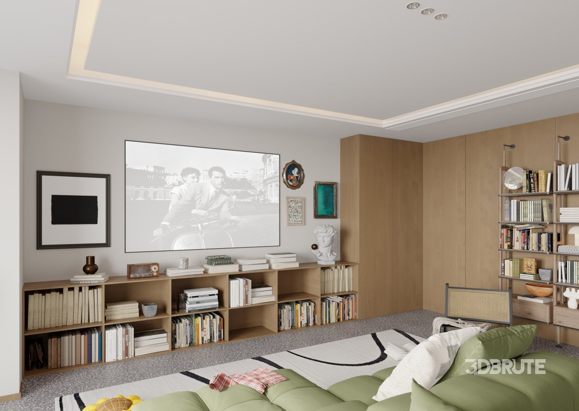 Luxurious living room and dining room bathroom Image 7