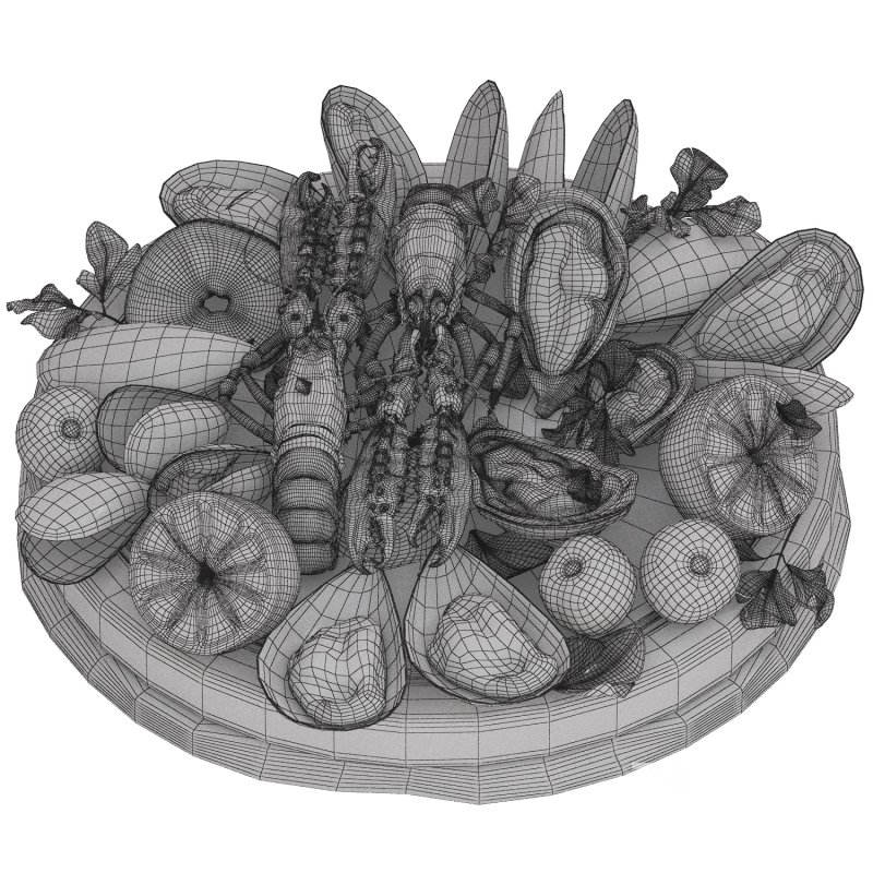 seafood plate of langoustines oysters and mussels Image 4