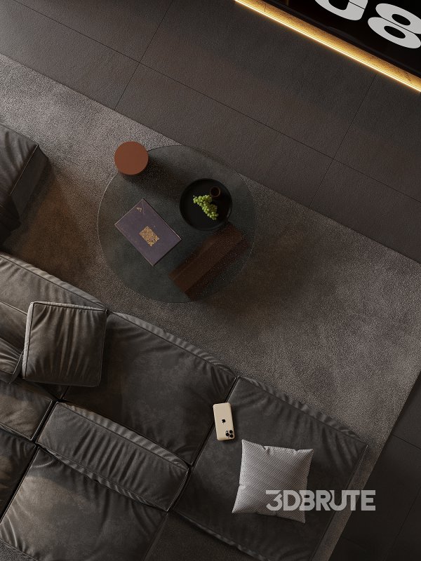 Dark living room and dining room Image 11